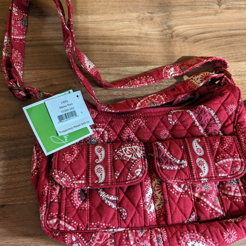NWT Vera Bradley Libby crossbody bag mesa red